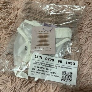 UNOPENED Savage X Fenty Embroidered Garter Belt